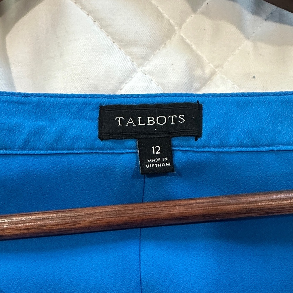 Blue Talbots Flare Dress - Picture 2 of 3